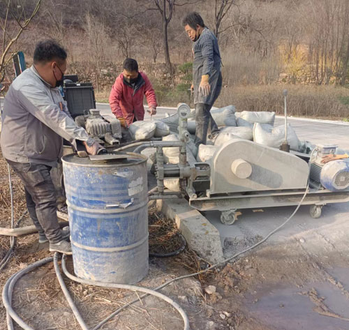 昌邑路面下沉注浆